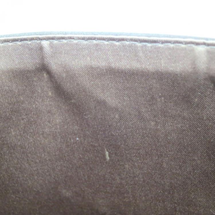Pre Owned Chanel Brown Nylon Four Leave Clover Single Flap Shoulder Bag