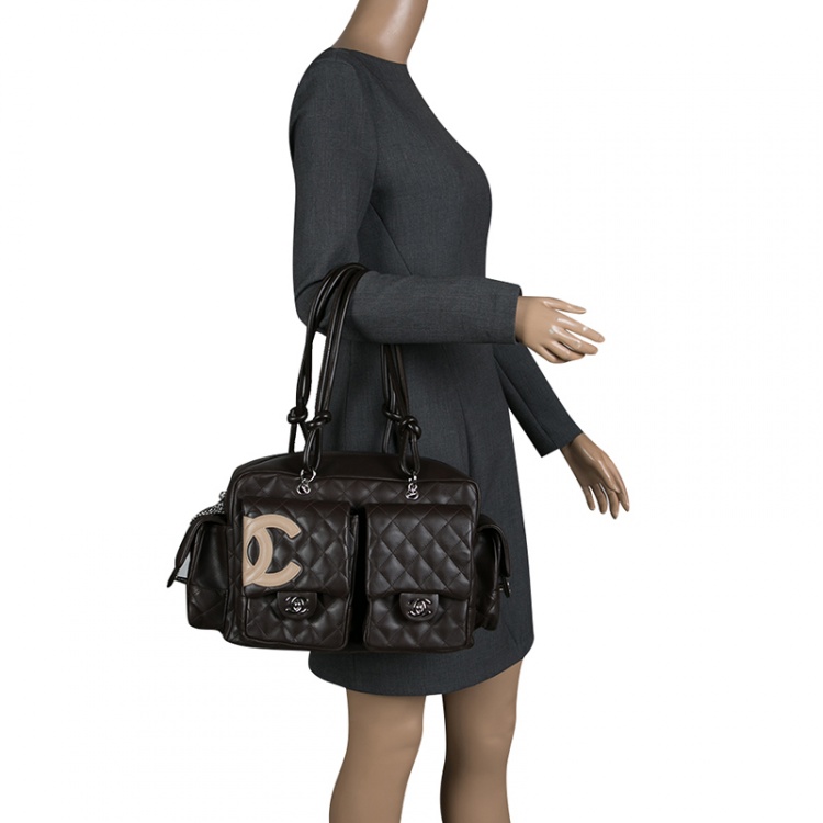 Chanel Brown Quilted Leather Ligne Cambon Reporter Bag Chanel | TLC