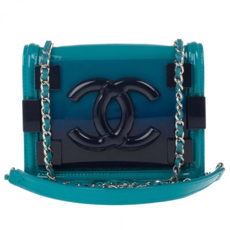 Chanel Green/Blue Plexiglass and Leather Boy Brick Flap Bag Chanel | The  Luxury Closet