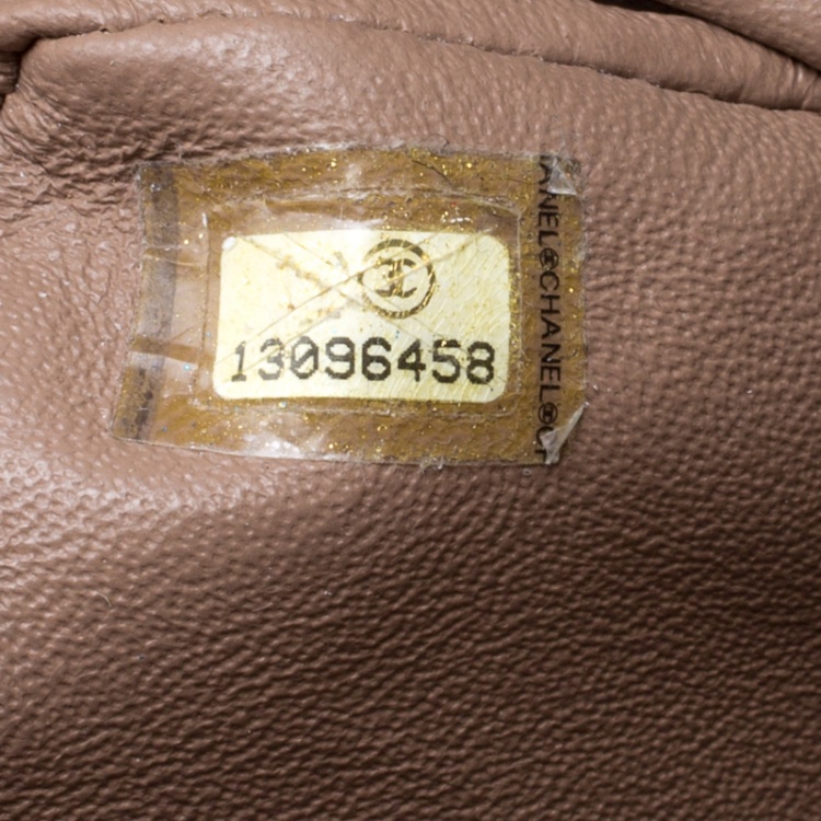 Pre Owned Chanel Pale Taupe Quilted Leather Maxi Classic Single Flap Bag