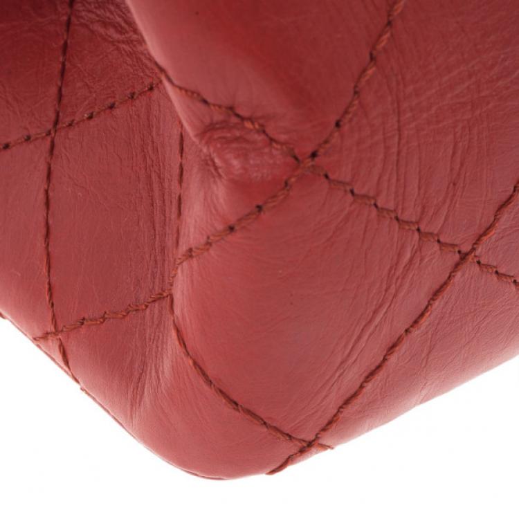 Pre Owned Chanel Red Leather 2.26 Reissue Flap Bag