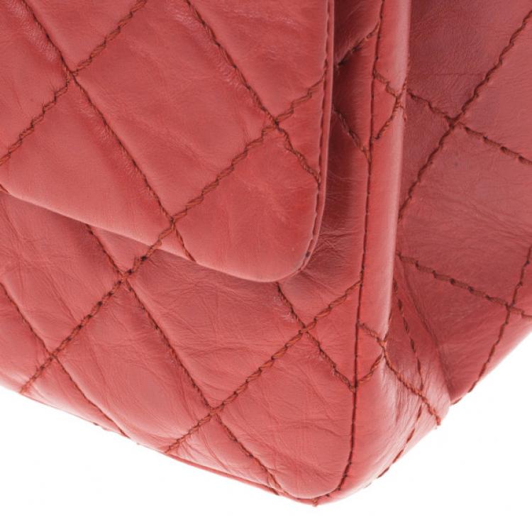 Pre Owned Chanel Red Leather 2.26 Reissue Flap Bag