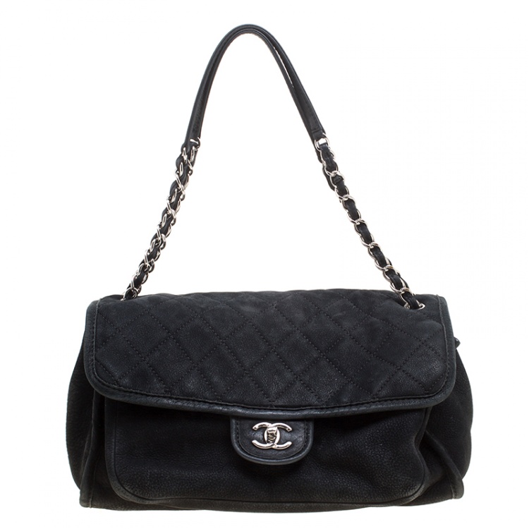 Chanel Black Nubuck Leather Natural Beauty Flap Bag Chanel | The Luxury  Closet