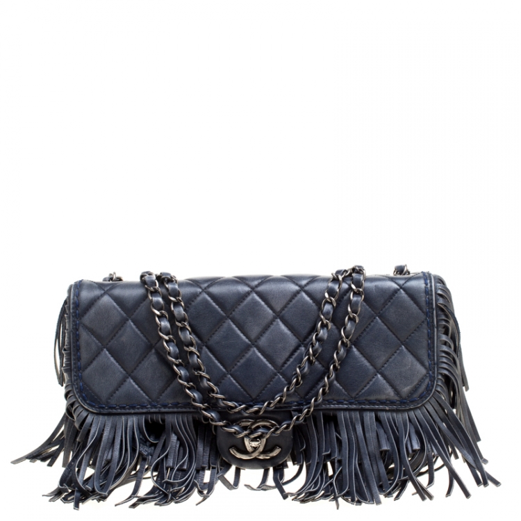 Chanel Blue Quilted Leather Paris, Luxury Of Leather Dallas