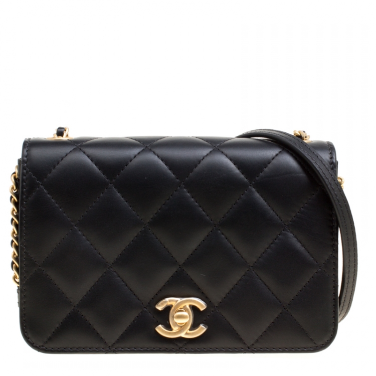 Chanel Black Quilted Leather CC Flap Crossbody Bag Chanel | TLC