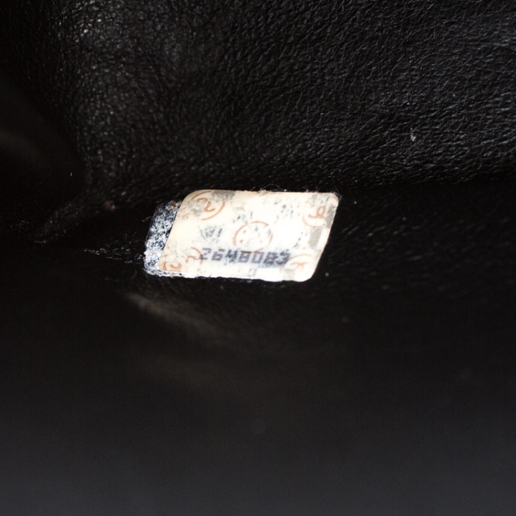 Pre Owned Chanel Black Vertical Quilted Patent Leather Jumbo Vintage Classic Single Flap Bag
