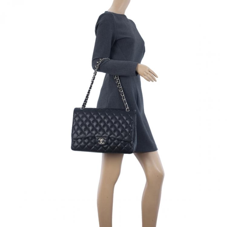 Chanel Black Caviar Maxi Classic Flap Bag Chanel | TLC