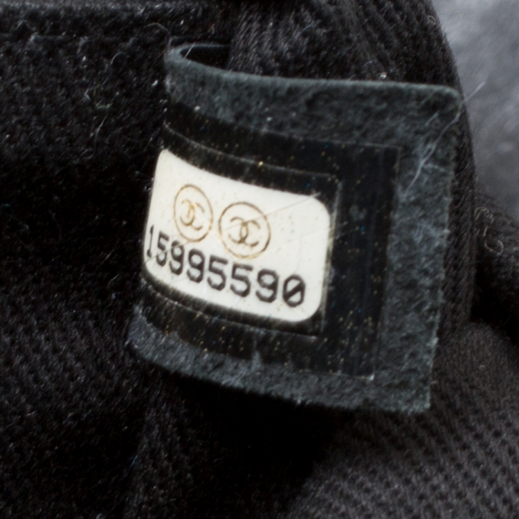 Pre Owned Chanel Black Quilted Aged Leather Reissue Tote