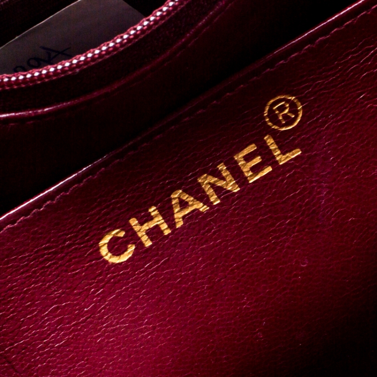 Pre Owned Chanel Black Vertical Quilted Leather Jumbo Vintage Classic Single Flap Bag