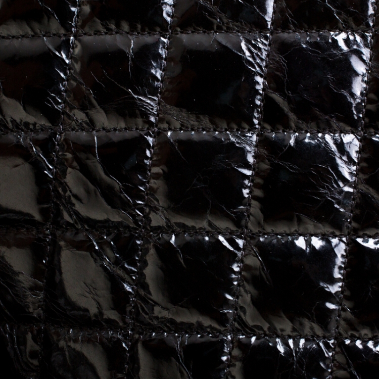 Pre Owned Chanel Black Quilted Leather Medium Mademoiselle Bowling Bag