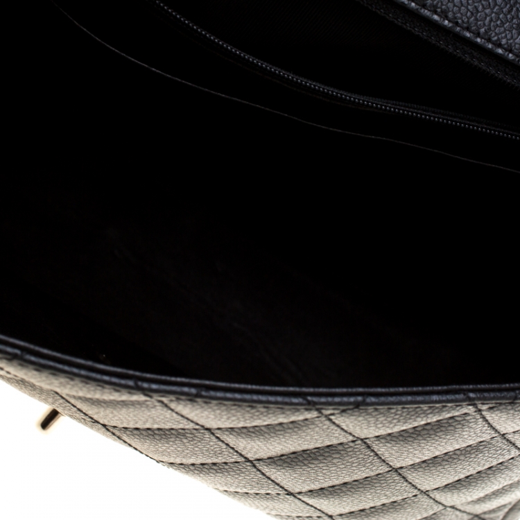 Pre Owned Chanel Black Quilted Leather Classic Single Flap Bag