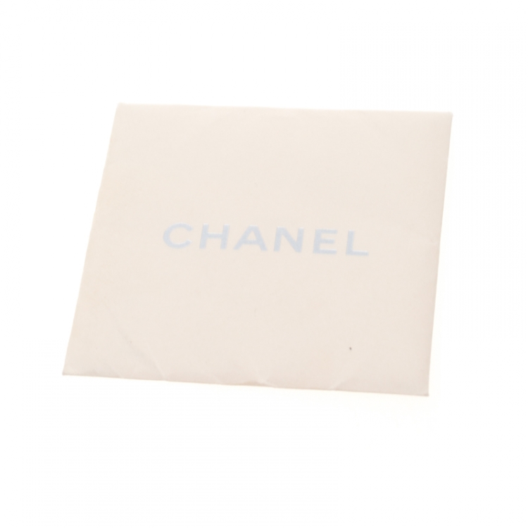 Pre Owned Chanel Blue Camellia Embroidered Denim Just Mademoiselle Bowling Bag