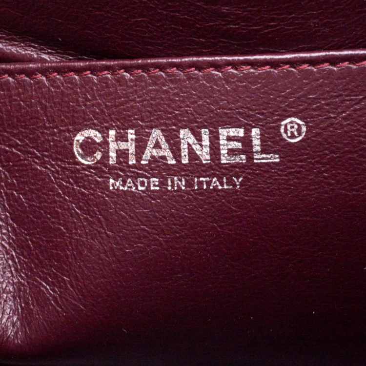 Pre Owned Chanel Black Quilted Patent Leather Jumbo Classic Single Flap Bag