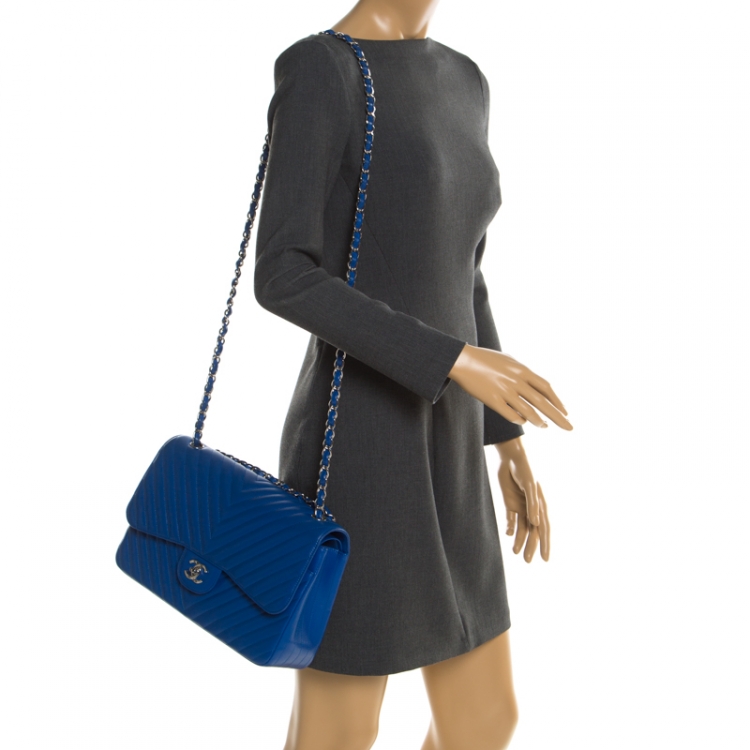 Buy Royal Blue Patent Vegan Leather Handbag Satchel Purse at Amazon.in