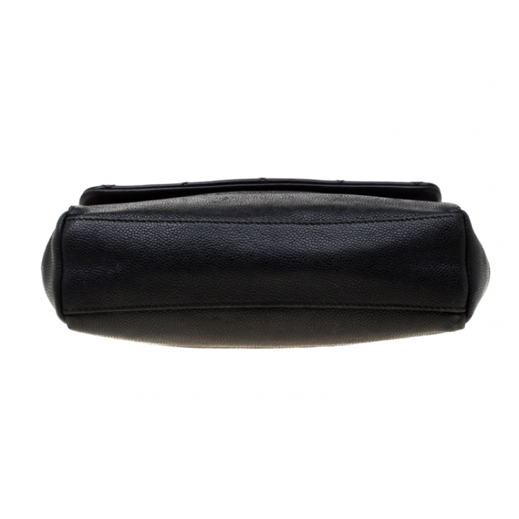Pre Owned Chanel Black Quilted Leather Classic Single Flap Bag