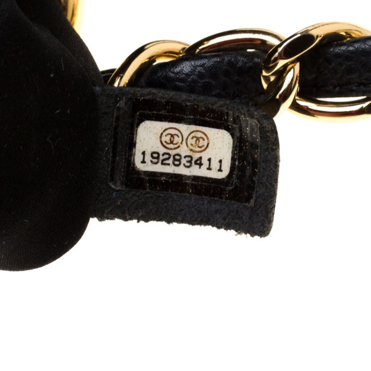 Pre Owned Chanel Black Quilted Caviar Leather Grand Shopper Tote