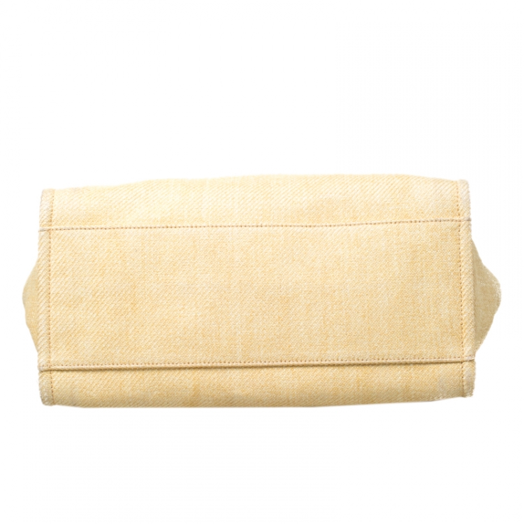 Pre Owned Chanel Beige Raffia Large Deauville Tote 