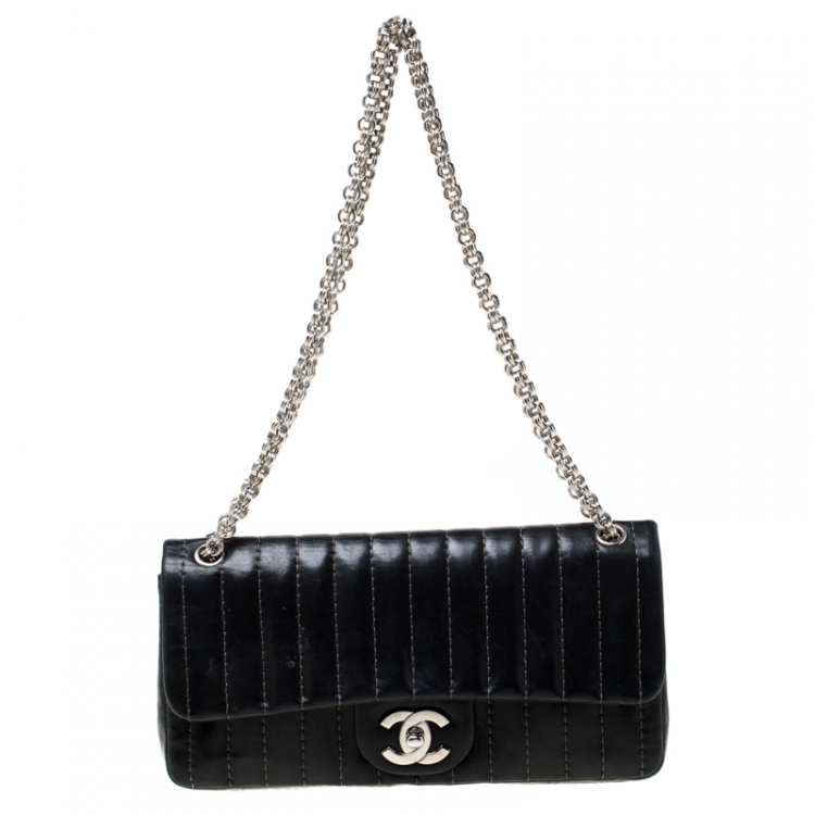 Chanel Black Leather Mademoiselle Ligne Flap Bag Chanel | The Luxury Closet