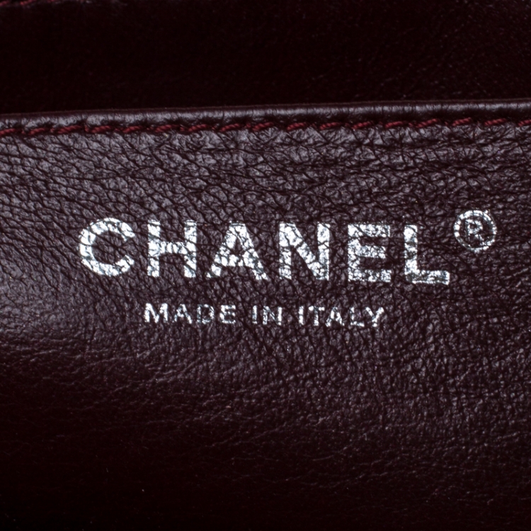 Pre Owned Chanel Black Quilted Patent Leather Jumbo Classic Single Flap Bag