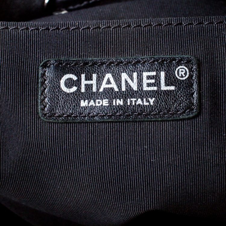 Pre Owned Chanel Black Quilted Leather Large Urban Spirit Backpack 