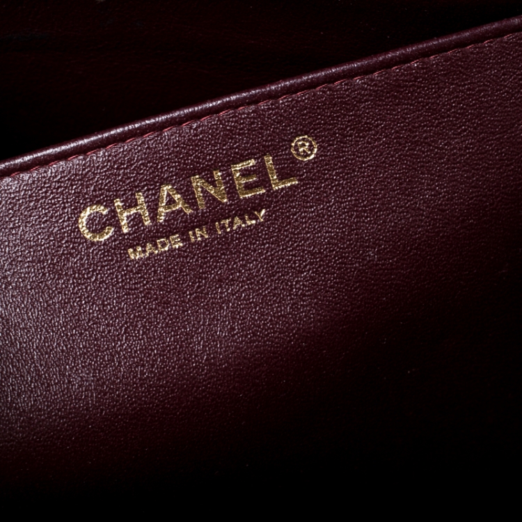 Pre Owned Chanel Black Quilted Leather Jumbo Classic Single Flap Bag