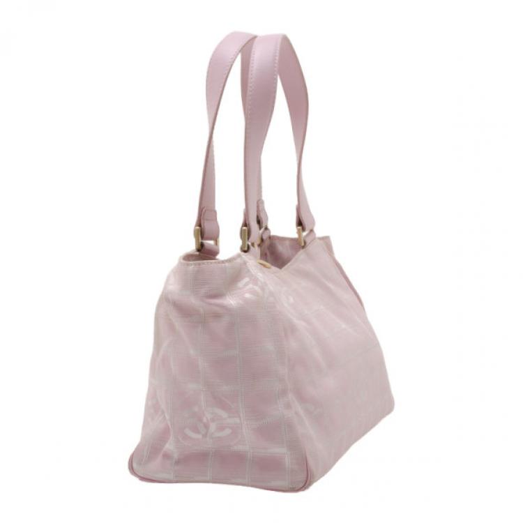 Pre Owned Chanel Nylon CC Logo Travel Line Tote