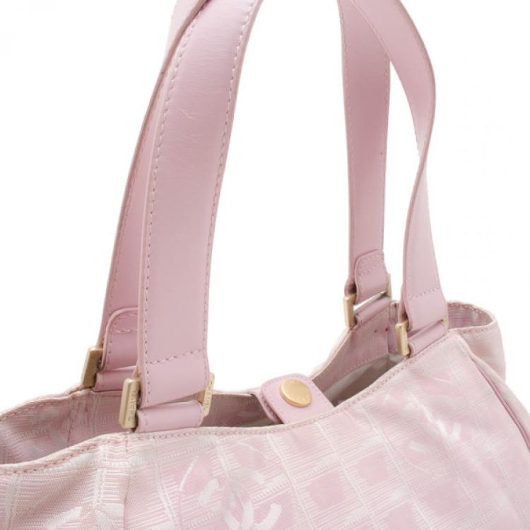 Pre Owned Chanel Nylon CC Logo Travel Line Tote