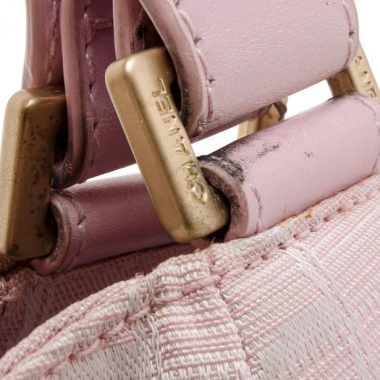 Pre Owned Chanel Nylon CC Logo Travel Line Tote