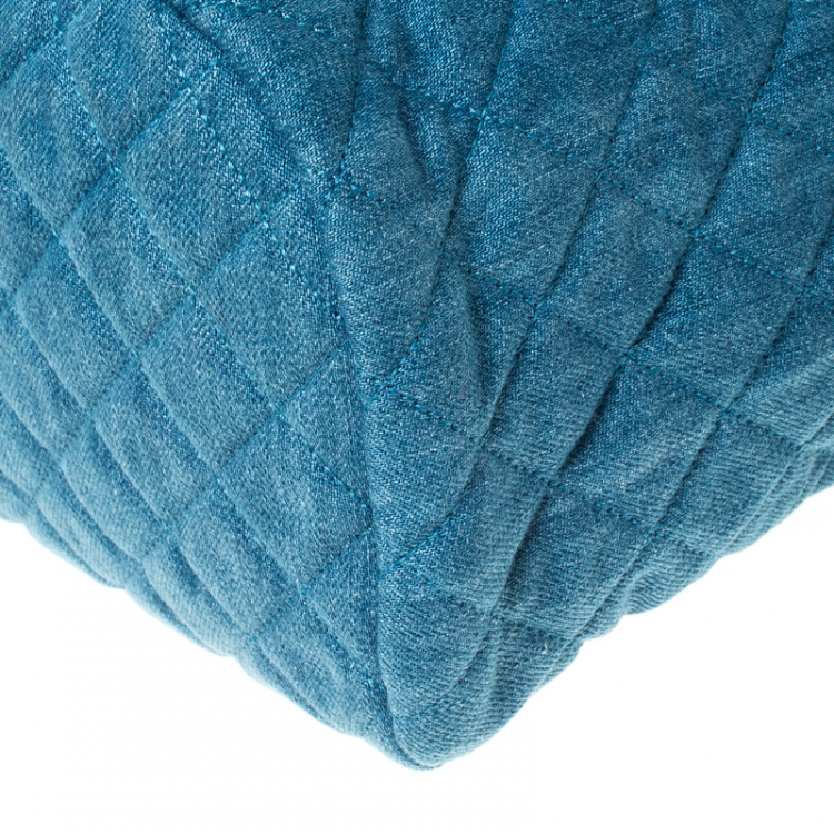 مملوكة مسبقًا Chanel Blue Quilted Denim Large Urban Spirit Backpack 