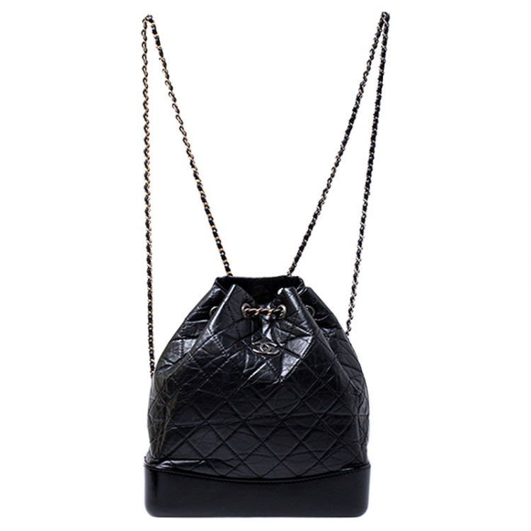 Chanel Black Lambskin Leather Small Gabrielle Backpack Chanel | The Luxury  Closet