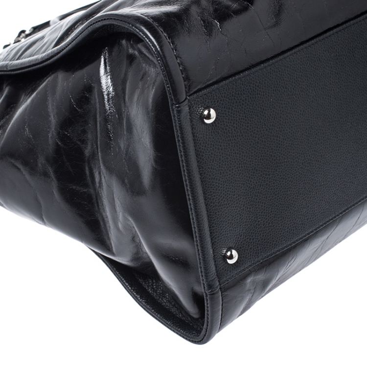 Pre Owned Chanel Black Leather Large Deauville Tote