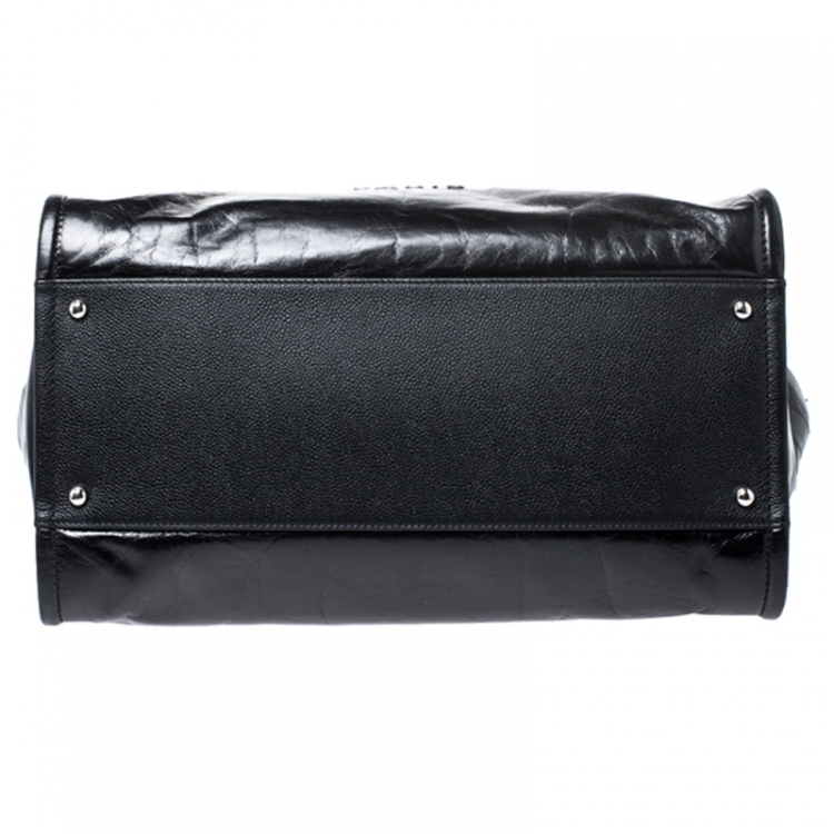 Pre Owned Chanel Black Leather Large Deauville Tote