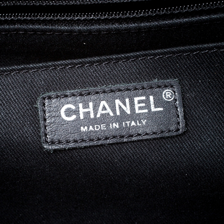 Pre Owned Chanel Black Quilted Leather Elegant CC Flap Bag