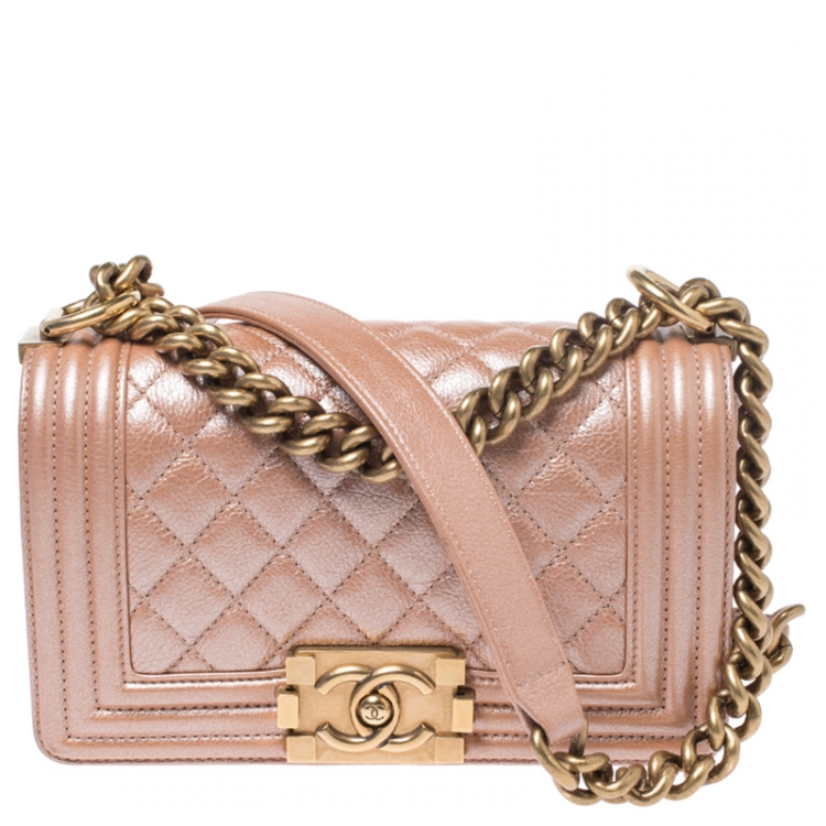 Chanel hot sale peach bag