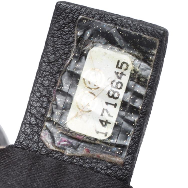 Pre Owned Chanel Black Quilted Caviar Leather Grand Shopper Tote