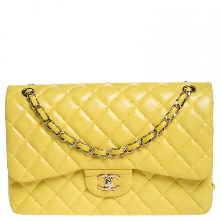 Chanel Yellow Quilted Leather Jumbo Classic Double Flap Bag Chanel | The  Luxury Closet