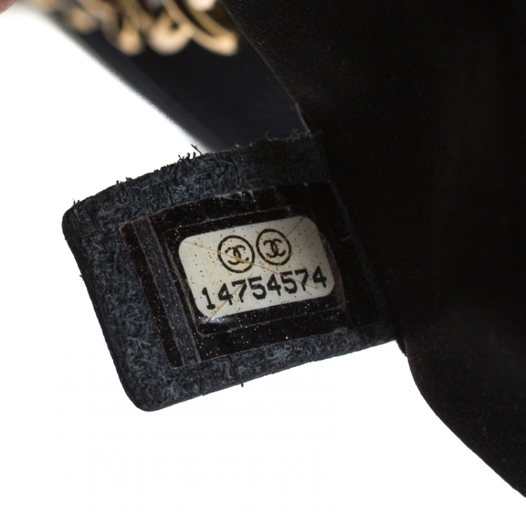 Pre Owned Chanel Black Quilted Caviar Leather Grand Shopper Tote