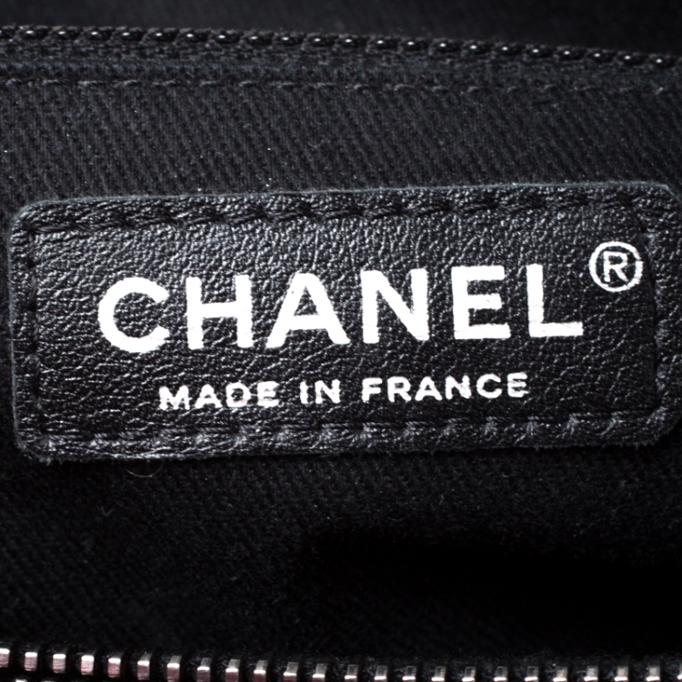 Pre Owned Chanel Black Quilted Aged Calfskin Leather Large Reissue Tote
