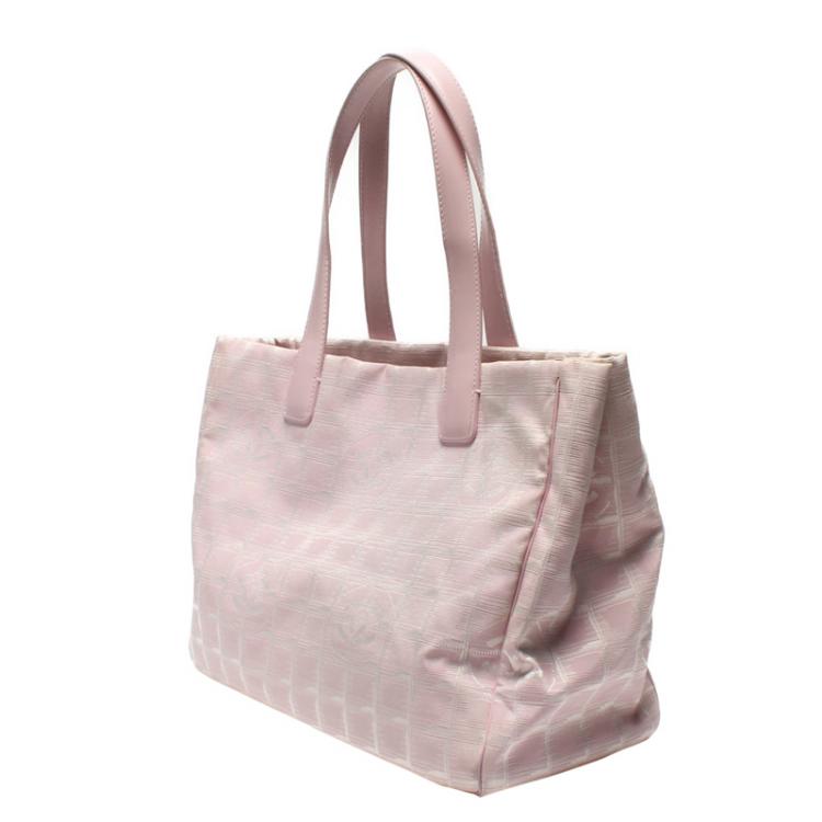Chanel Pink Nylon New Travel Tote Bag Chanel