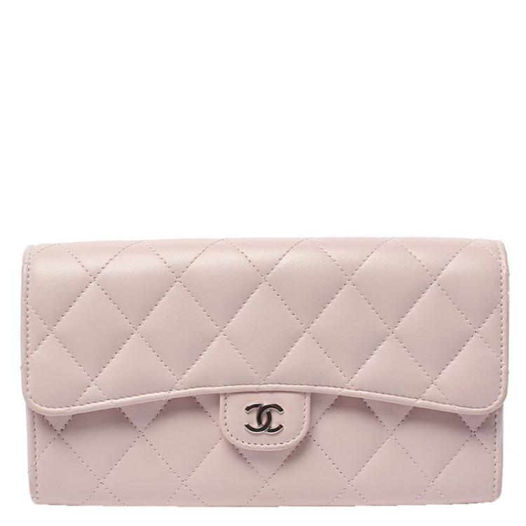 Chanel Pink Quilted Leather Long Wallet Chanel | The Luxury Closet