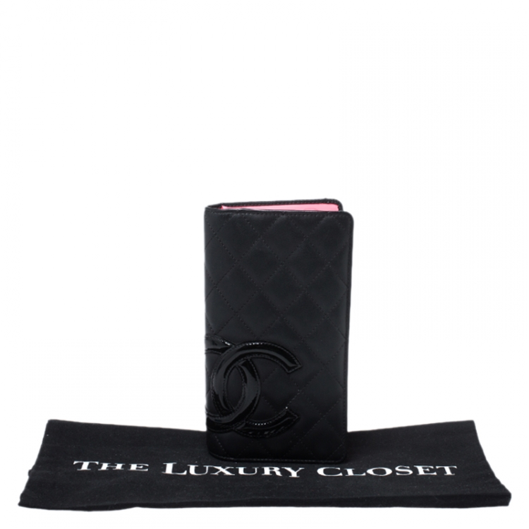 مملوكة مسبقًا Chanel Black Leather Cambon Ligne Bifold Wallet