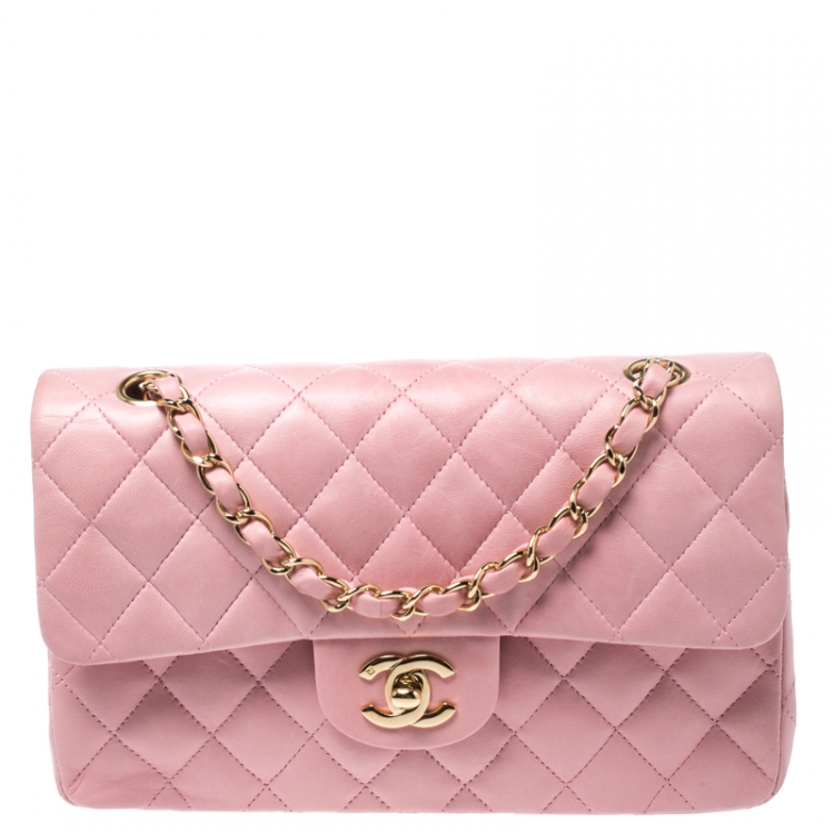 Chanel Pink Quilted Leather Small Classic Double Flap Bag Chanel | The  Luxury Closet