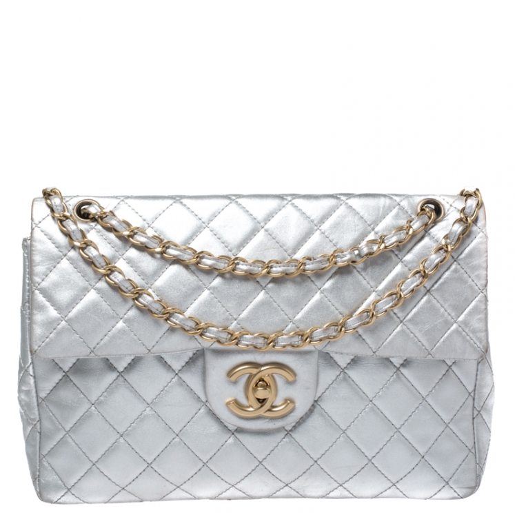 Chanel Classic Mini Rectangular Flap Bag in Sparkly Metallic Rose Gold  Goatskin  SOLD