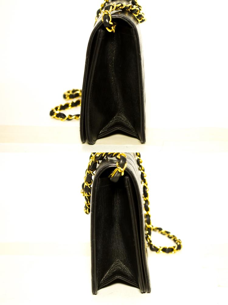 مملوكة مسبقًا Chanel Black Quilted Leather Vintage Full Flap Bag