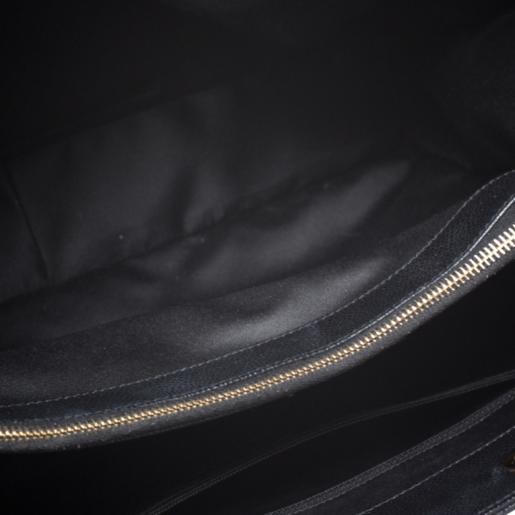 Pre Owned Chanel Black Quilted Caviar Leather XL Grand Shopper Tote