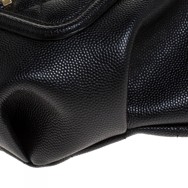 Pre Owned Chanel Black Caviar Leather Bi Classic Belt Bag