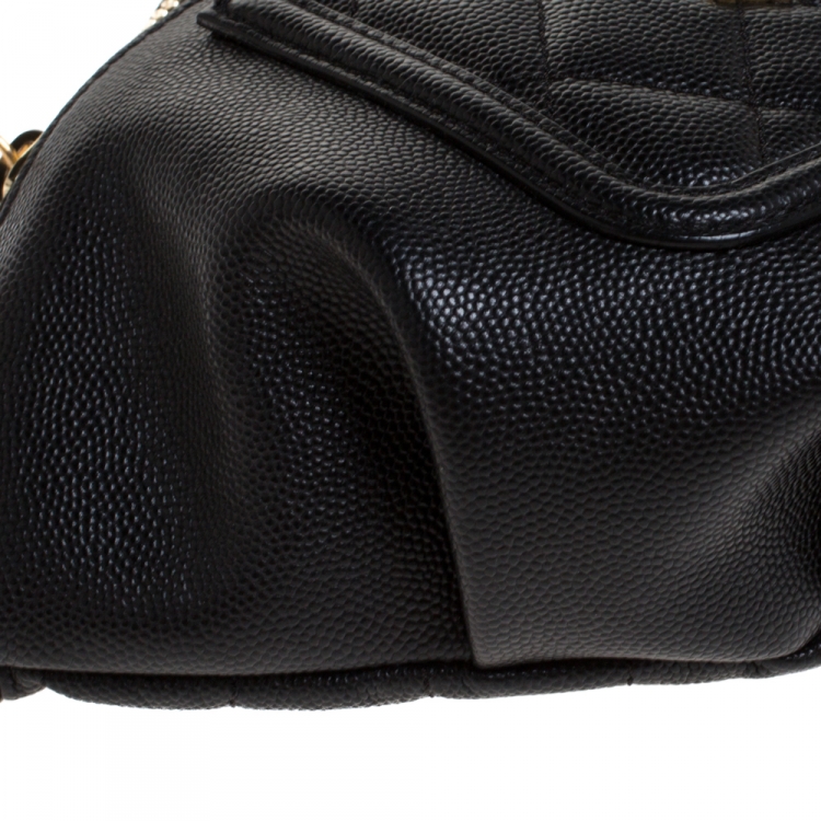 Pre Owned Chanel Black Caviar Leather Bi Classic Belt Bag