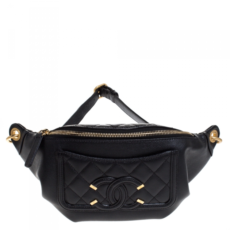 Chanel Black Caviar Leather Bi Classic Belt Bag Chanel | The Luxury Closet