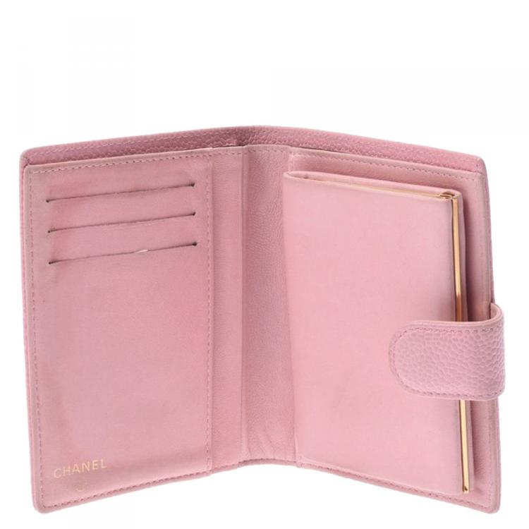 Chanel Pink Caviar Leather Small Bifold Wallet Chanel