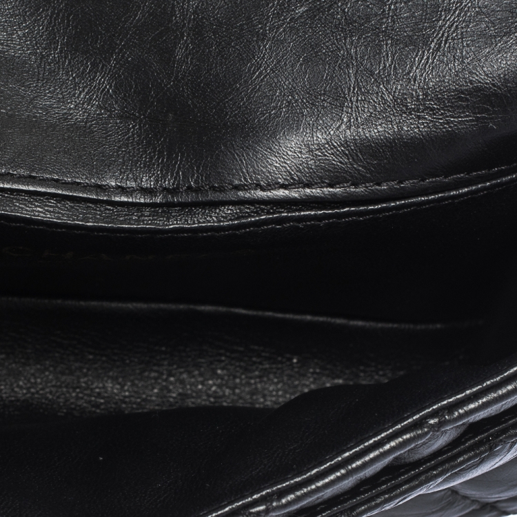 Pre Owned Chanel Black Quilted Leather Reissue 2.55 Belt Bag
